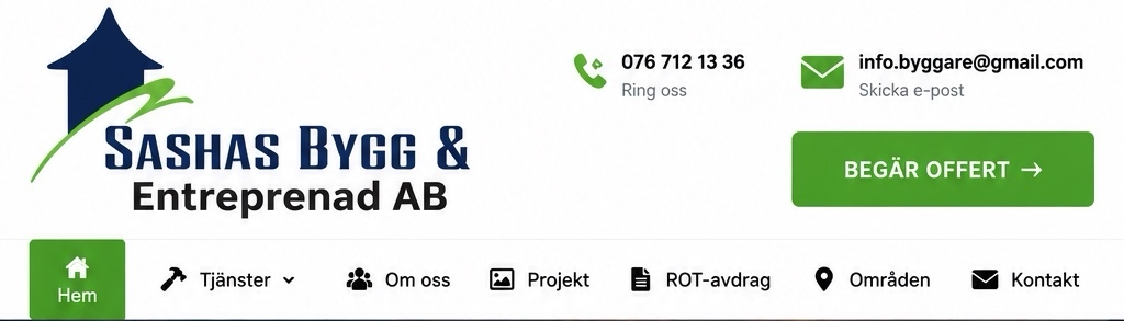 Sashas Bygg & Entreprenad AB