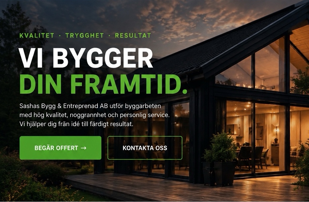 Vi bygger din framtid
